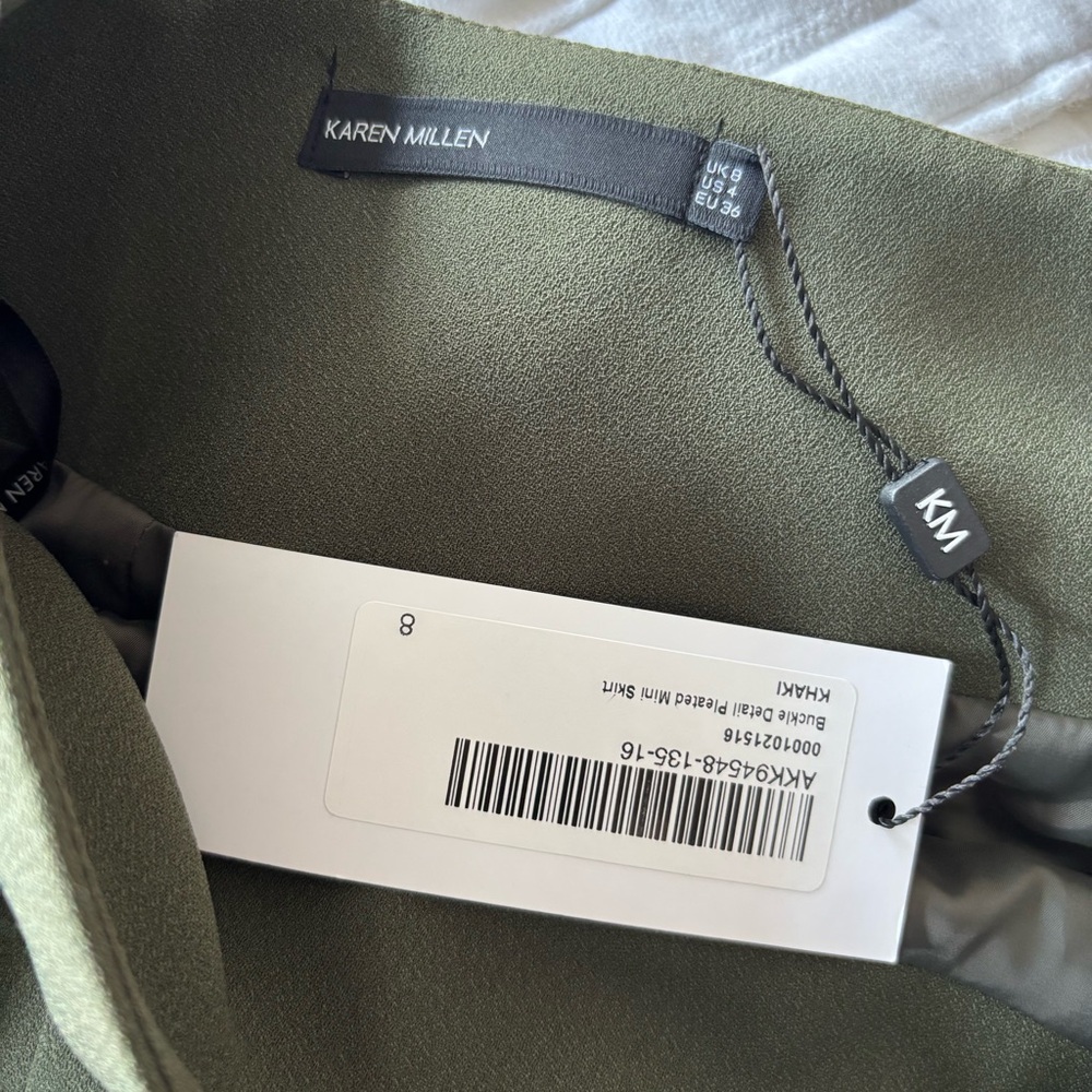 Karen Millen Dark Green Mini Skirt - Picture 6 of 8